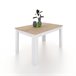 Mesa de comedor extensible Danna 123x75 Blanco/ Madera