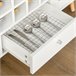 Aparador Melamina, Madera, Vidrio HOMCOM 100 Blanco