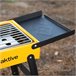 Aktive Barbacoa carbón plegable acero con bandejas laterales Amarillo