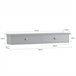 Estante de Pared con 2 Cajones SoBuy FRG43-HG 64 Gris