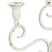 Candelabro para 5 velas envejecido Blanco