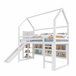 Cama alta para niños Blanco