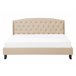 Beliani Cama con somier Poliéster BORDEAUX 147x217 Beige