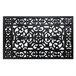 Acomoda Textil – Felpudo de Goma Antideslizante Rectangular. Negro