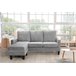 Sofa + Puff Convertible en Chaise Longue New Vika Negro
