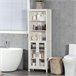Armario de Baño Melamina de Madera kleankin, hogar - baño Blanco