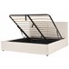 Beliani Cama con almacenaje Poliéster MOISSAC 197x224 Beige