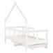 Estructura De Cama Infantil 146x75 Blanco