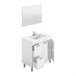 ARKITMOBEL Aktiva Mueble Lavabo 2P+2C + Espejo Blanco