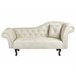 Beliani Chaise longue derecho Terciopelo LATTES Beige