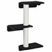 Árbol para Gatos MDF, Yute, Poliéster, PP PawHut Negro