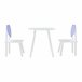Conjunto infantil de mesa y 2 sillas Siljan Blanco