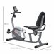 Bicicleta Estática Acero, ABS HOMCOM, deportes y ocio - fitness Gris