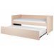 Beliani Cama con somier Bouclé TROYES 99x213 Beige