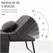Sofá Cama Lino, Espuma, Metal HOMCOM, hogar - sofás y butacas Gris