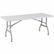 Mesa multiusos CATERING plegable 180x74cm HDPE blanco Blanco