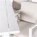 Set de jardín ONIX con mesa rectangular y 6 sillas Blanco