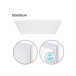 Panel Led Cuadrado Aluminio Serie Voltaire Blanco