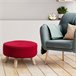 Puff Redondo Thinia Home Rojo