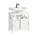 Mueble para Debajo del Lavabo FRG128-II-W SoBuy Blanco