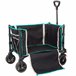 Aktive Carro plegable playa con ruedas todoterreno Negro