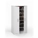 Armario multiusos 2 puertas efecto madera 55 Blanco