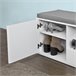 Banco Zapatero con Cajones Almacenamiento FSR37-W SoBuy Blanco