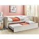 Beliani Cama nido Bouclé TROYES 99x213 Beige