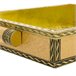 Bandeja de metal repujado Dorado