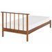 Beliani Cama con somier Madera de pino BARRET 106x210 Marron