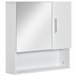 Armario con Espejo MDF, Vidrio kleankin, hogar - baño 54 Blanco