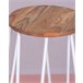 Taburete industrial en madera de fresno  - Lisbon Blanco