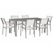 Beliani Conjunto de comedor GROSSETO Blanco