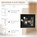 Alacena de Cocina Melamina de Madera, MDF HOMCOM, hogar - cocina 119 Negro