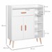 Aparador Tablero de partículas HOMCOM, hogar - muebles de comedor 80 Blanco