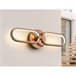 Aplique Pared Aluminio Serie Dorado
