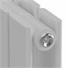 Radiador de panel Nore de Diseño doble capa plano acero Blanco