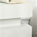 Mesita de Noche Melamina de Madera HOMCOM 45 Blanco