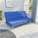 Sofá Cama Clic Clac Tipo Libro de 3 Plazas modelo Berlin Azul