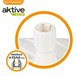 Base para sombrilla cuadrada blanca 33-48 mm Aktive Blanco