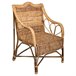 Sillón de bambú y ratán Marron