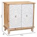 Aparador de madera de 2 puertas Blanco