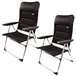 Aktive Pack 2 sillas plegables y multiposición c/acolchado Negro