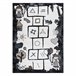 Alfombra FUN Hop para niños rayuela animales 280x370 Negro