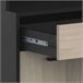 Armario Buffet Napoli con Puertas Abatibles para Cocina Negro/ Madera