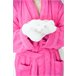 Albornoz de rizo 100% algodón tallas para adulto. Rosa