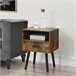 Mesa de Noche Gävle con Cajón aglomerado/madera 42 Madera