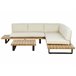 Beliani Conjunto longue MYKONOS Blanco/ Beige