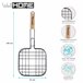WELL HOME - Parrilla Grill con revestimiento antiadherente Negro