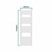 Radiador toallero mural Voss 528 W 12 lamas acero Blanco